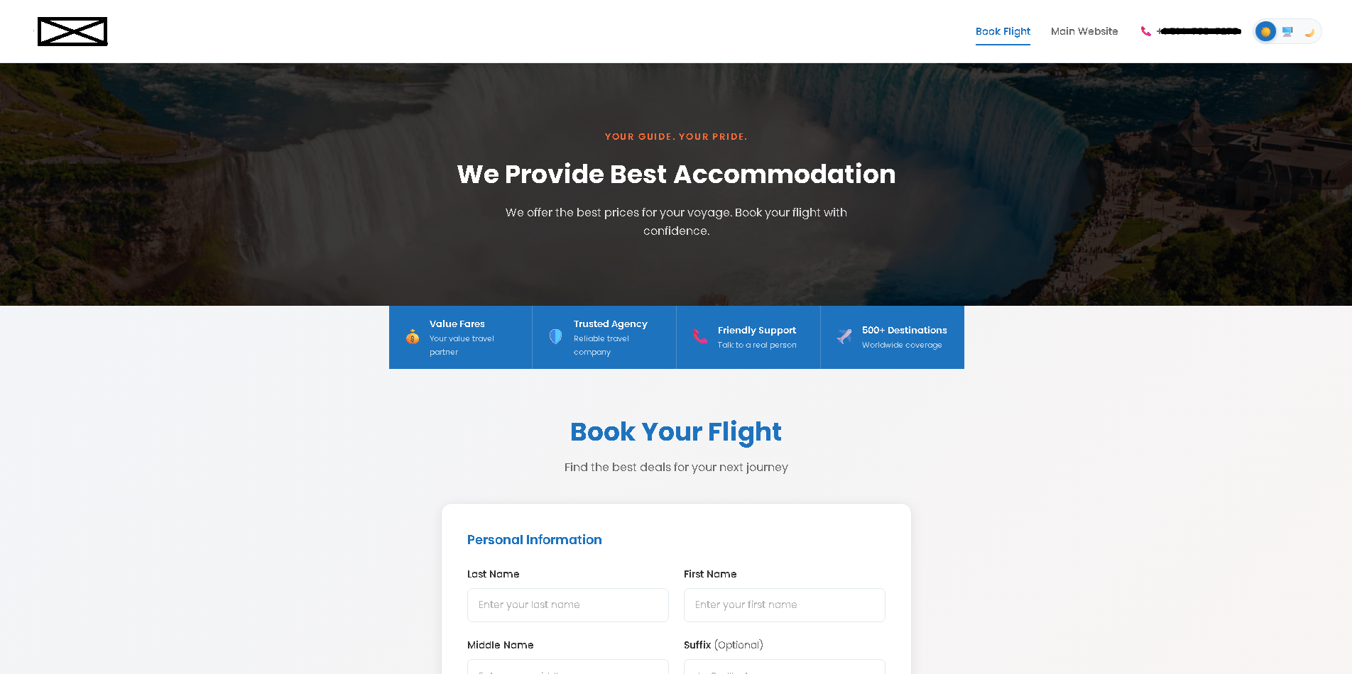 Travel Agency Flight Inquiry System preview